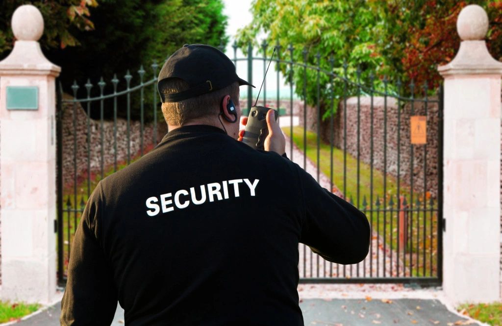 Residential security gate guard
